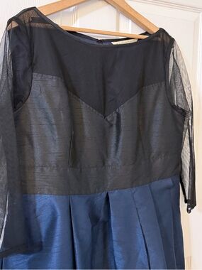 Wayward Fancies Blue & Black Maxi Dress XL